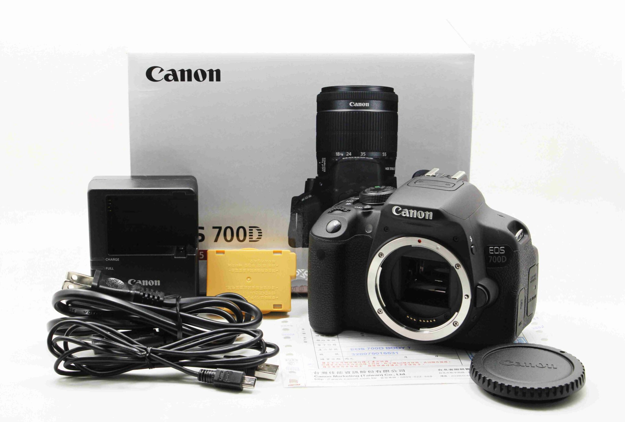 |大台中二手單眼買賣|Canon EOS 700D 單機身 二手 單眼相機 公司貨 快門次數1108 #05875