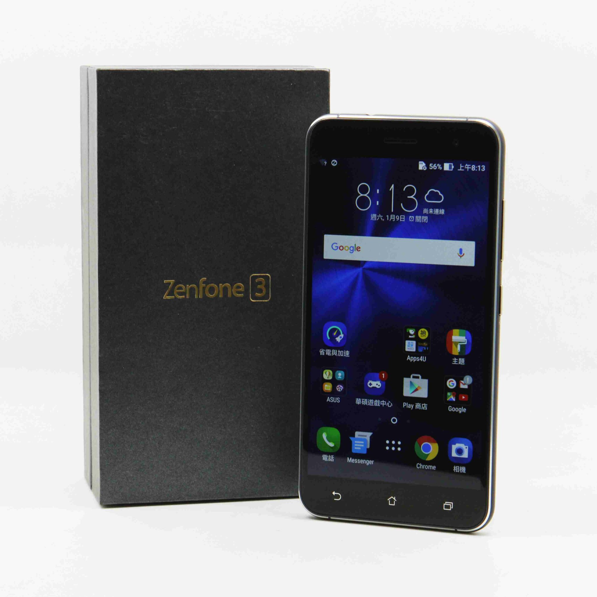 |台中二手手機專賣店|ASUS ZENFONE3 ZE520KL 3G+32G LTE 5.2吋 藍 極新 二手手機 #05960