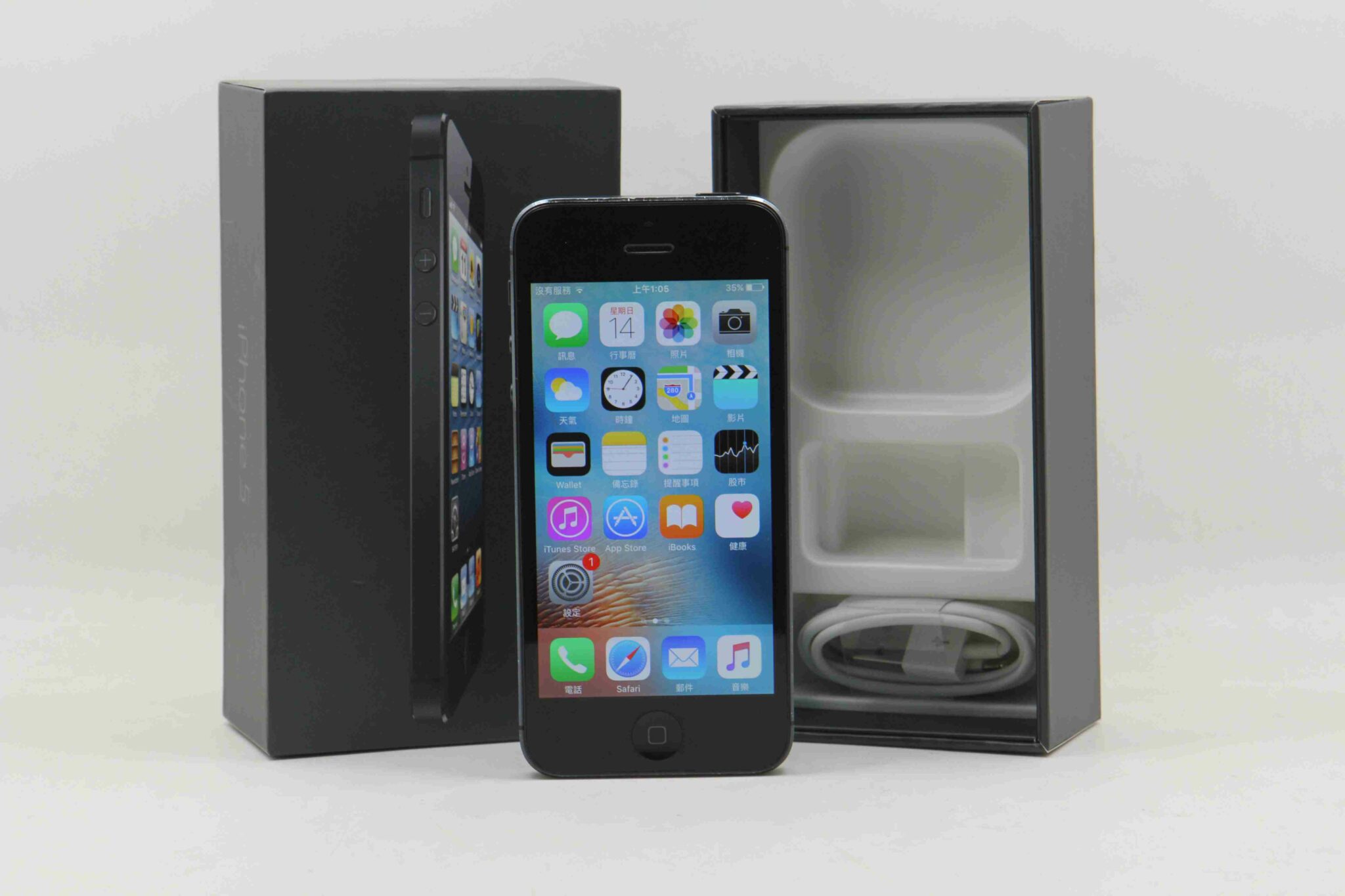 |台中收購二手iphone專門店|APPLE iPhone 5 16G 黑 蘋果手機 空機 二手 # 05950