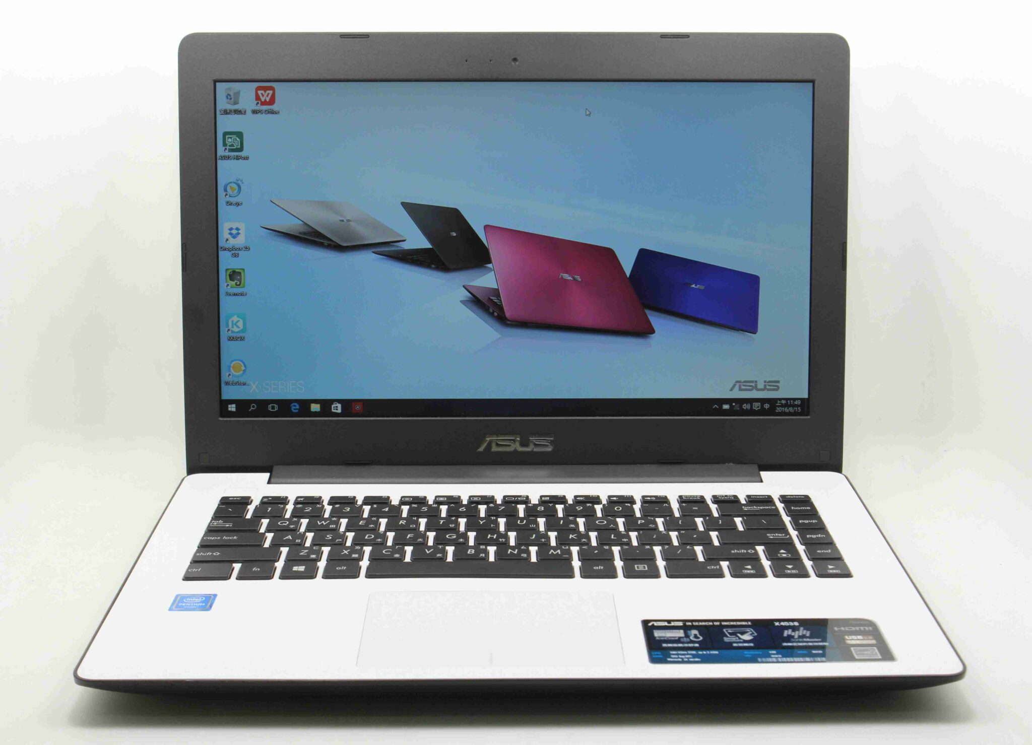 |台中收購二手筆電|ASUS X453S N3700 4G 500G 原廠WIN10 14吋 內建顯卡 二手筆電 #06023