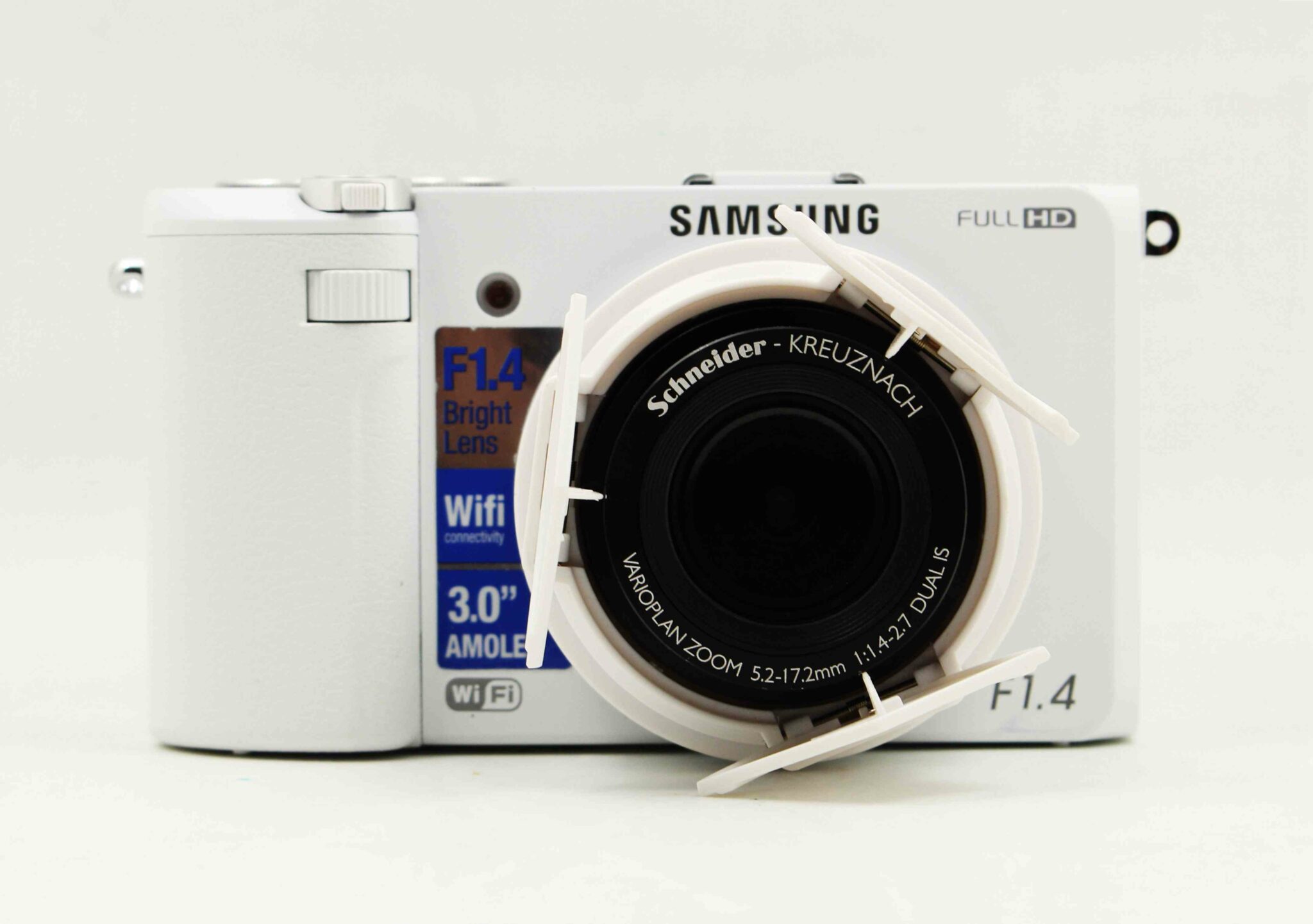 |台中收購二手相機|SAMSUNG EX2 F1.4 大光圈 白 二手數位 自拍相機 公司貨 #05963