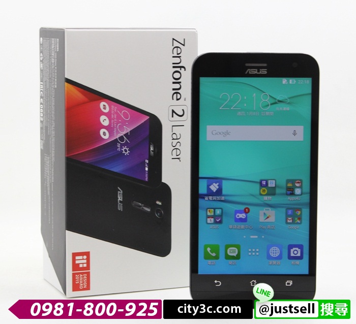 |高雄收購二手手機|ASUS Zenfone 2 Laser ZE500KL 2G 8GB 四核心 5吋 黑 #06998