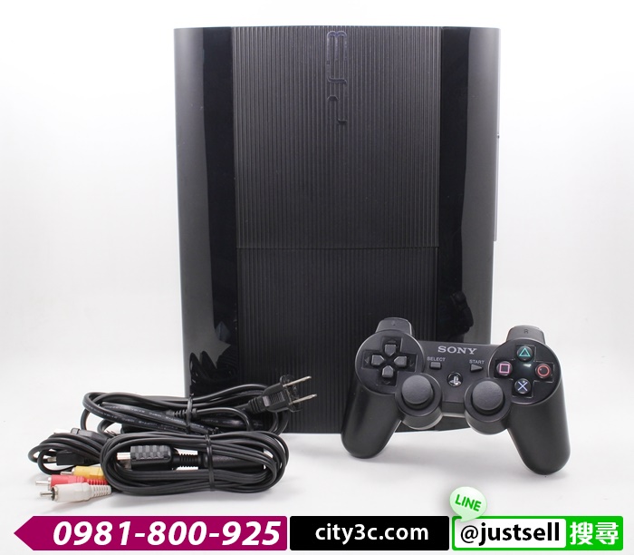 |台中收購二手電玩|SONY PlayStation PS3 CECH-4001C 500G 黑 二手電玩 #07104