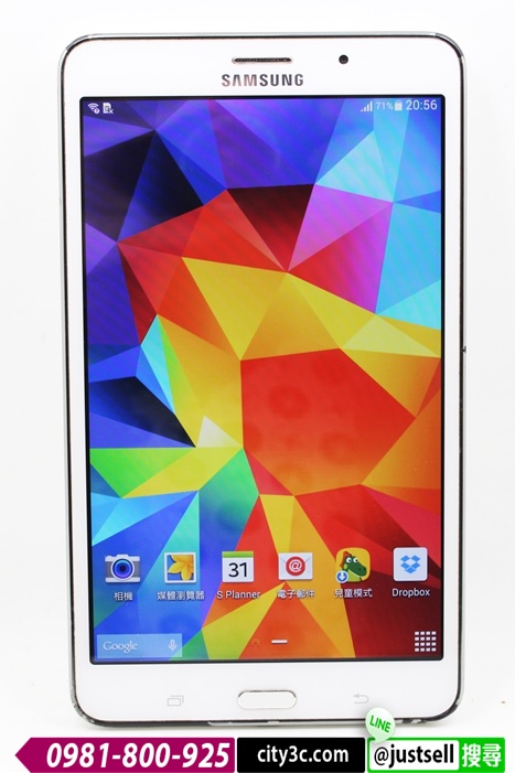 |高雄收購二手手機|SAMSUNG GALAXY Tab 4 7吋 LTE T235 白 二手平板 # 06941