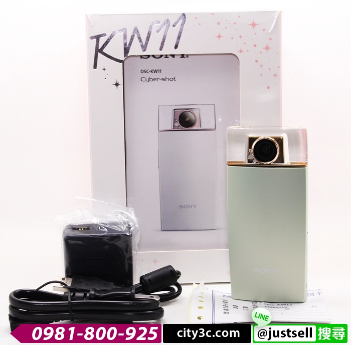 |高雄二手相機回收|SONY DSC-KW11 KW11 香水機 自拍機 公司貨 綠#07096
