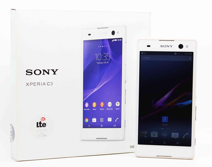 |台中二手手機回收|Sony Xperia C3 D2533 8GB 5.5吋 白 LTE 二手手機 #06592