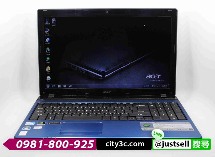 |高雄二手筆電|ACER 5750ZG B950 2G 500G GT520M 15吋 原廠WIN7 二手筆電#06278