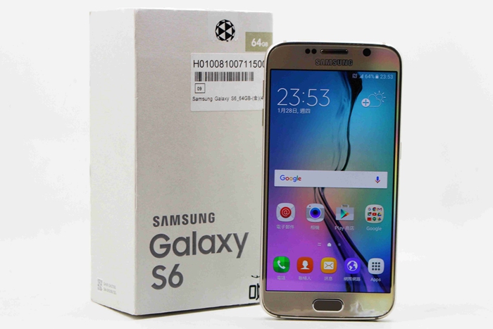 |高雄賣二手手機|Samsung Galaxy S6 SM-G9208 金 64G 二手 手機 #06373
