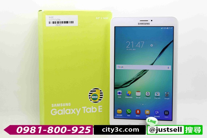|台中收購二手平板|SAMSUNG GALAXY TAB E SM-T3777 8吋 通話平板 二手平板 保固中 #06377