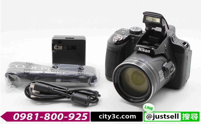 |高雄收購二手大砲相機|NIKON COOLPIX P600 二手相機 大砲相機 3吋螢幕 60倍光學變焦 #06412