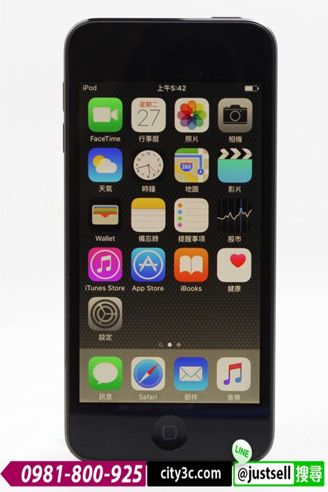 |高雄收購Apple iPod Touch|Apple iPod Touch 第六代 6代 黑 16G 二手 音樂播放器 保固中 #06865
