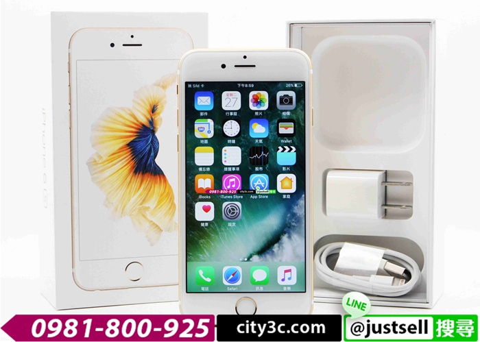 |屏東收購iphone6s|APPLE IPHONE 6S 16G 金 二手 蘋果手機 保固中 #06866