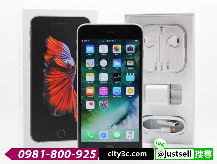 |台中收購二手iphone|Apple iPhone 6S PLUS 32G 5.5吋 太空灰 二手 蘋果手機 保固中 #06913