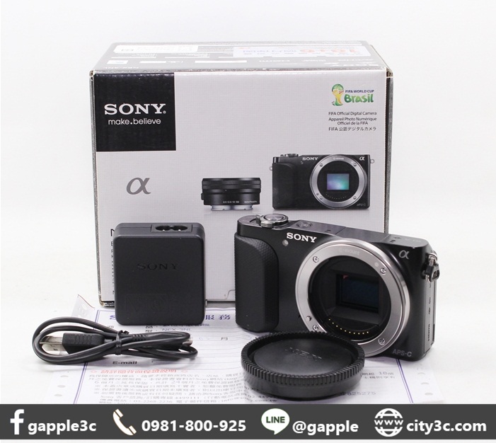 |二手數位相機高雄收購|SONY NEX-3N NEX 3N 黑 APS-C 單機身 公司貨 # 05645