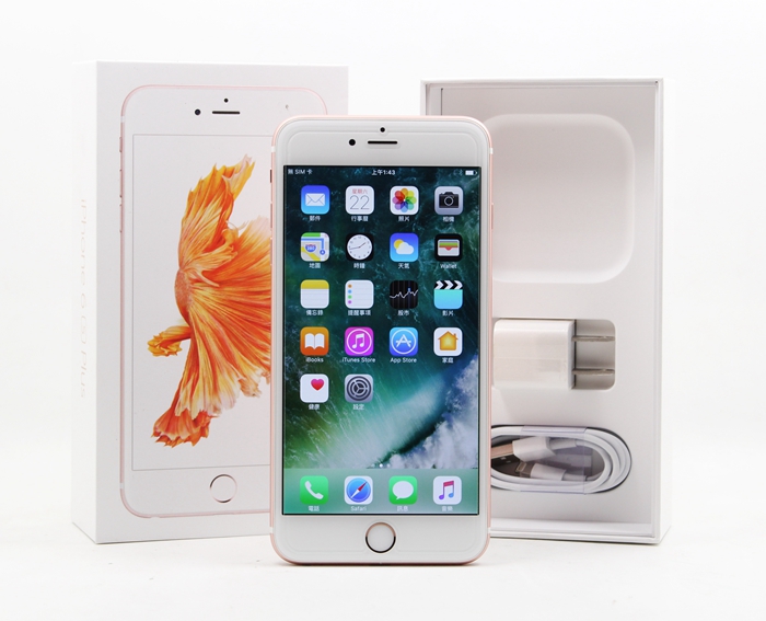 |高雄二手手機行|Apple iphone 6s plus 64GB 5.5吋 玫瑰金 二手iphone 保固中 #07370