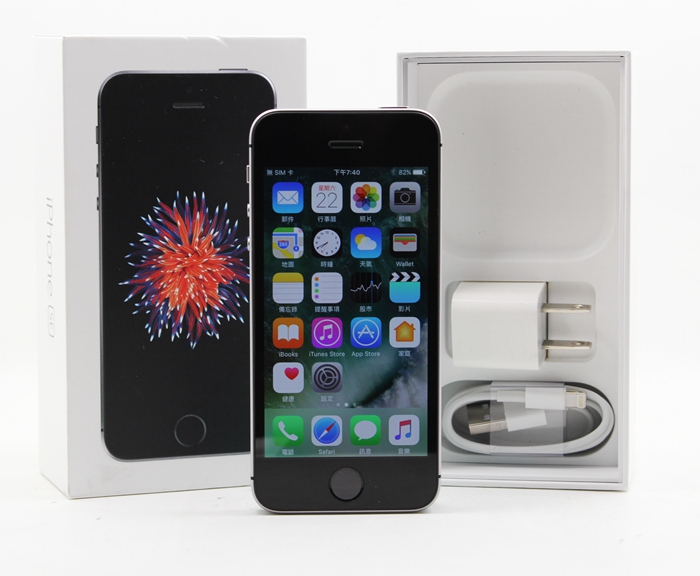 |高雄賣手機|APPLE IPHONE SE 16GB 黑 4吋 二手IPHONE保固中 #07238
