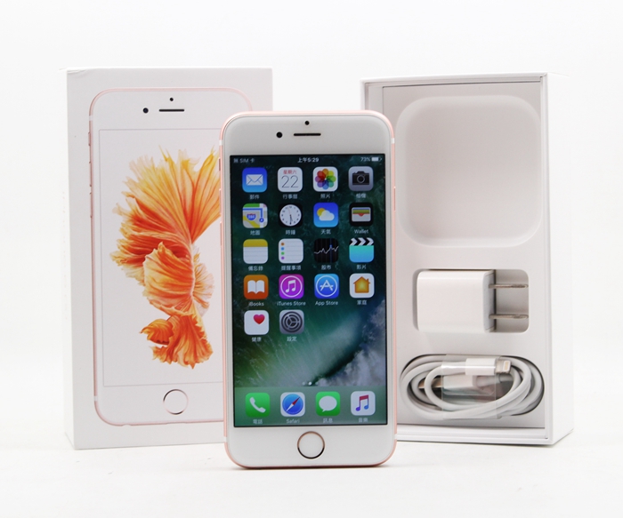 |高雄手機中古拍賣|Apple IPHONE6S 64G 玫瑰金 IOS 10.0.2 二手 蘋果手機 保固中 #07337