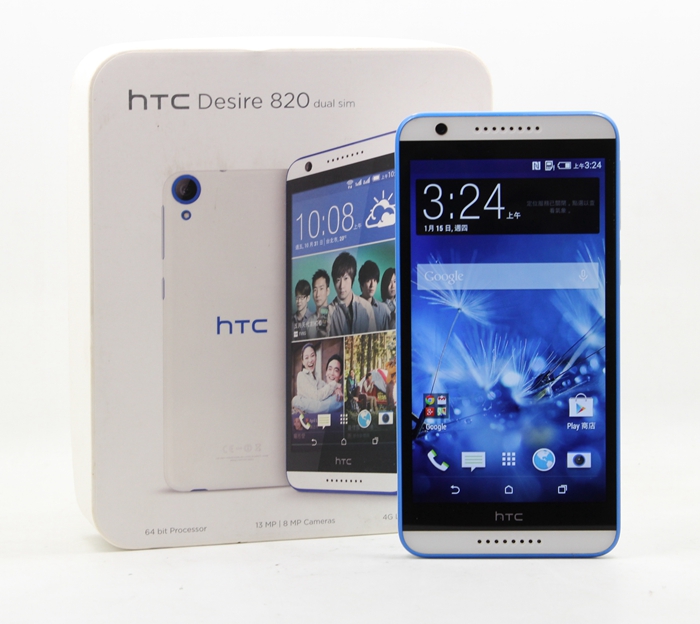 |高雄收購二手HTC|HTC DESIRE 820 DUAL SIM D820U 藍白 二手 雙卡機 #07203