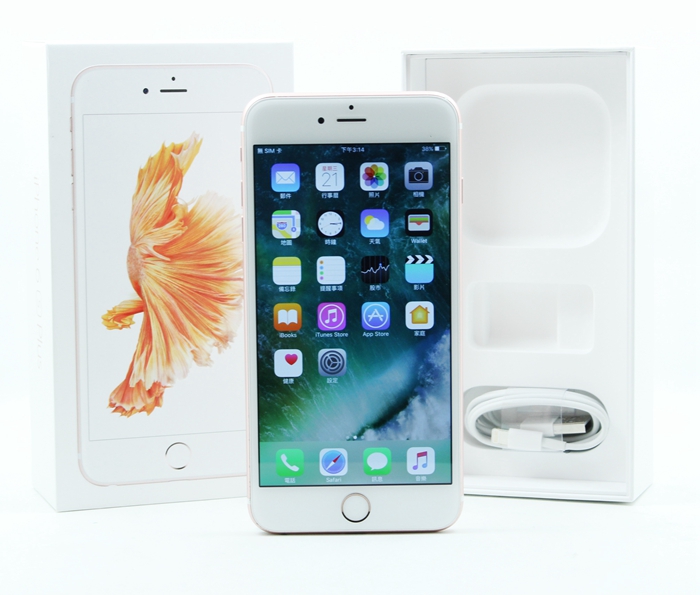 |高雄收購二手手機|Apple iPhone 6S plus 128G 5.5吋 玫瑰金 二手 蘋果手機 #07153