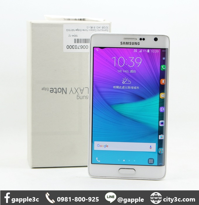 |高雄二手機行|SAMSUNG GALAXY NOTE EDGE SM-N915G 白 二手 手機 #07602