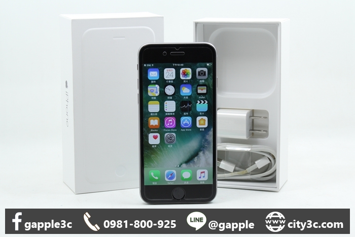 |屏東收購二手手機|APPLE IPHONE6 16GB 16G 4.7吋 黑 二手手機# 08393