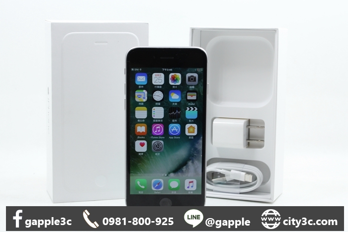 |高雄收購二手 IPHONE 6|APPLE IPHONE 6 128G 128GB 4.7吋 太空灰 二手手機 蘋果手機 #08346