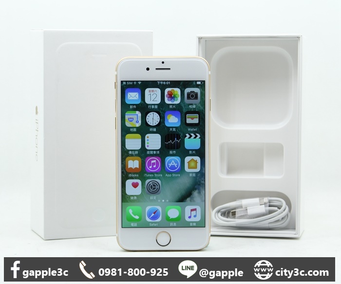 |高雄二手機網|APPLE IPHONE 6 64GB 4.7吋 金 蘋果手機 二手手機 #08066