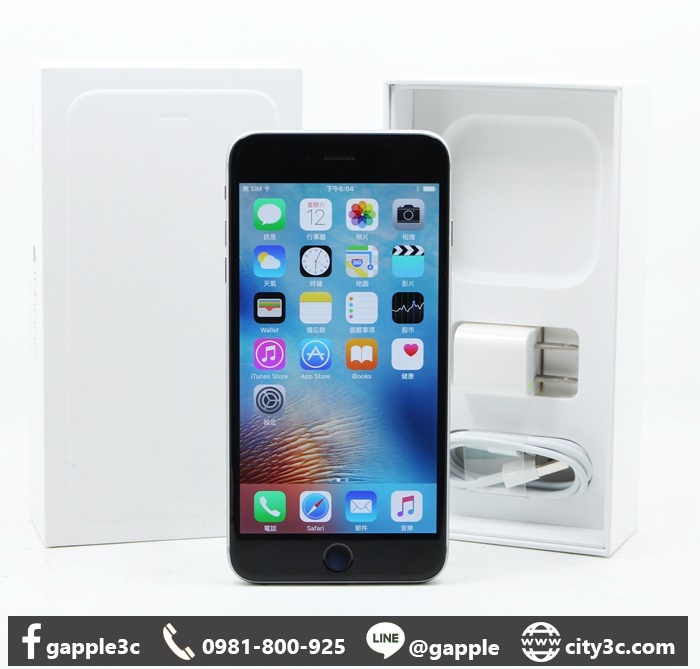 |高雄收購二手iphone 6|Apple iPhone 6 plus 16G 太空灰 5.5吋 二手 蘋果手機 # 08067