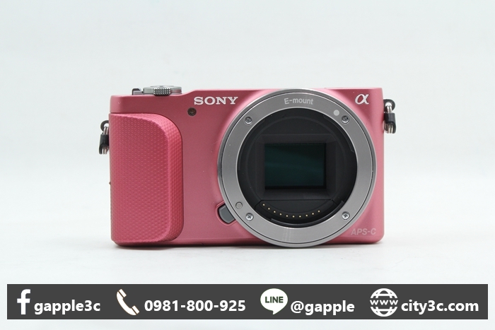 |高價收購二手相機高雄|SONY NEX-3N NEX 3N 粉APS-C 單機身 二手類單眼 # 08413