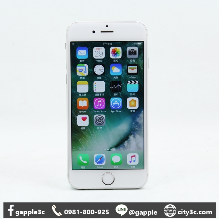|高雄現金收購二手手機|APPLE IPHONE6 64GB 64G 銀 4.7吋 二手蘋果手機 iphone #08277