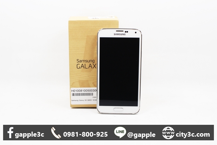 |高雄收購中古手機網|Samsung Galaxy S5 G900I 白 16G 二手 手機 空機 #08230