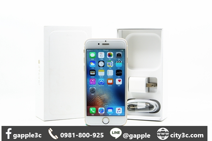 |高雄二手機行|APPLE IPHONE6 16G 16GB 4.7吋 金 蘋果手機 # 08652