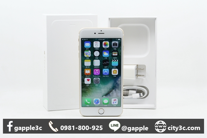 |高雄收購二手手機|APPLE IPHONE 6 PLUS 64GB 64G 5.5吋 金 二手蘋果手機 #08648