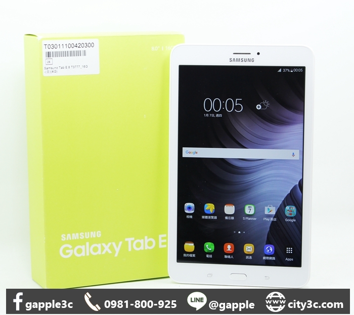 |二手平板回收高雄|SAMSUNG GALAXY TAB E SM-T3777 16G 通話平版 #08152