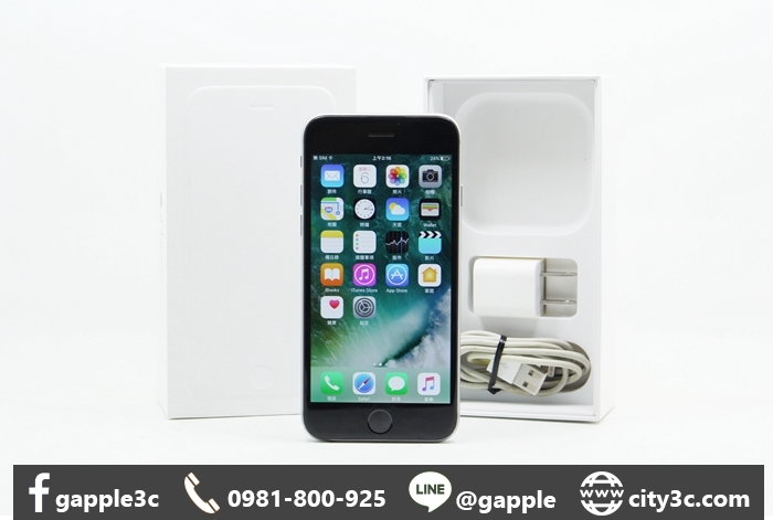 |高雄二手手機拍賣|Apple iPhone 6 64G 64GB 4.7吋 黑 二手蘋果手機 # 08585