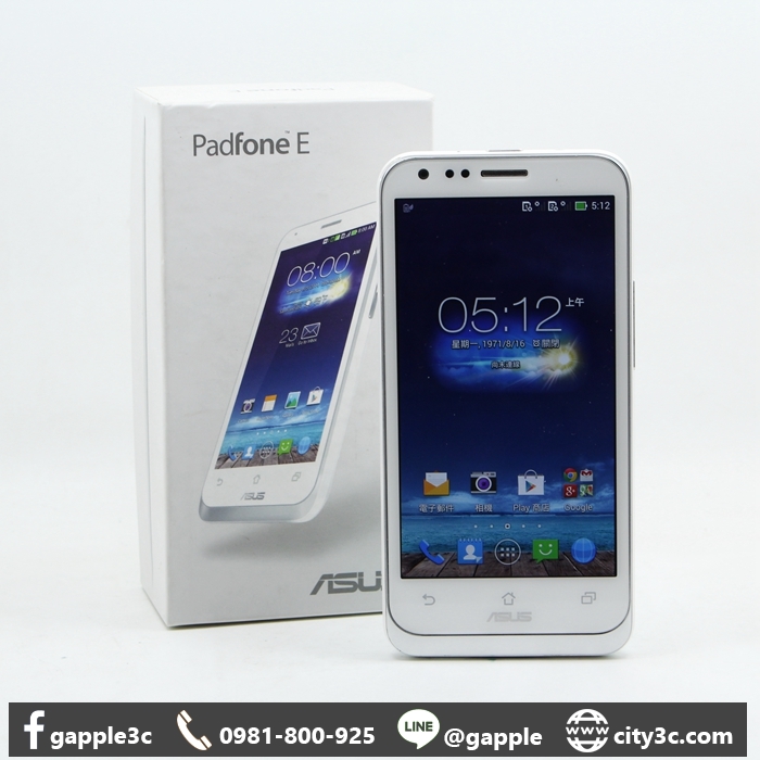 |高雄回收二手手機|ASUS Padfone E A86M 16GB 白 4.7吋 3G手機 # 08660