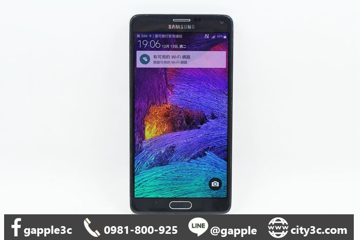 |高雄收購二手手機|Samsung Galaxy Note 4 N910U 黑 32G 32GB 5.7吋 #08844