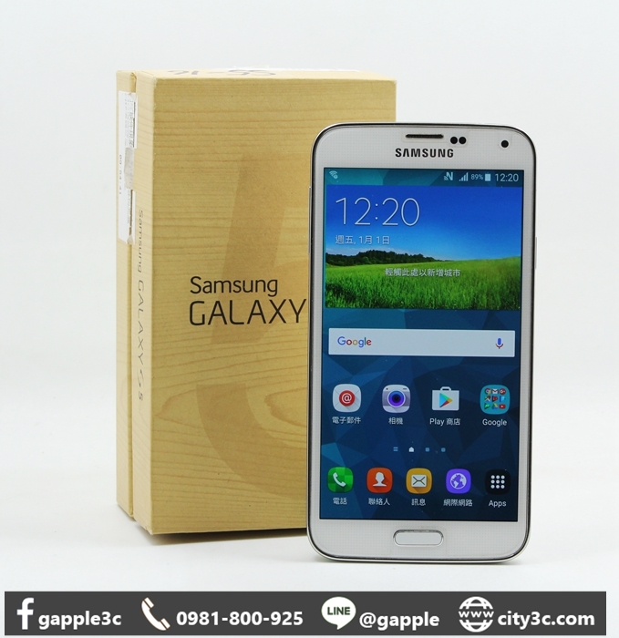 |高雄高價收購二手手機|Samsung Galaxy S5 SM-G900I 16GB 16GB 白 5吋 LTE #08966