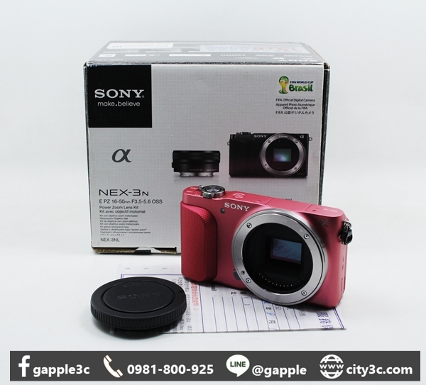 |高VM/6收購二手相機|SONY NEX-3N NEX 3N 粉APS-C 單機身 公司貨 二手類單眼 #09224