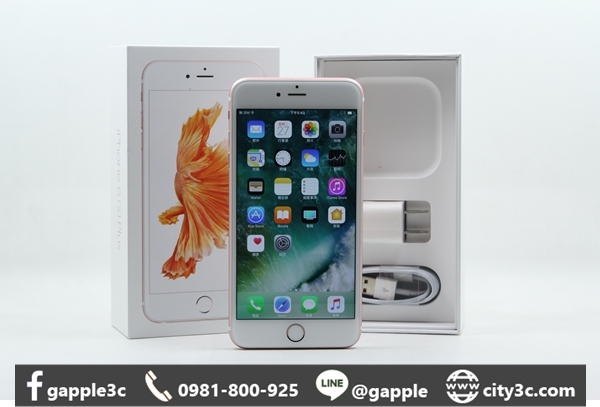 |高雄收購 IPHONE 7|APPLE IPHONE 6S PLUS 64GB 64G 5.5吋 玫瑰金 二手IPHONE #09207