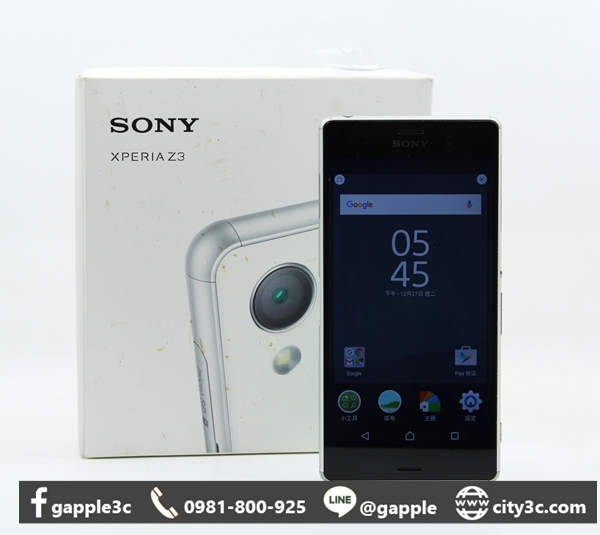 |高雄收購舊手機|Sony Xperia Z3 D6653 綠 16G 5.2吋 LTE 二手手機 #09179