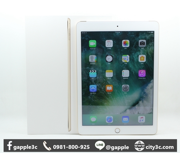 |高雄收購二手IPAD|APPLE IPAD AIR2 64GB 64G WIFI+LTE 9.7吋 金 保固中#09163