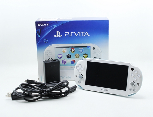 |高雄收購二手電玩主機|SONY PSVITA 2007 白藍 二手 電玩主機 版本 3.61 #09367