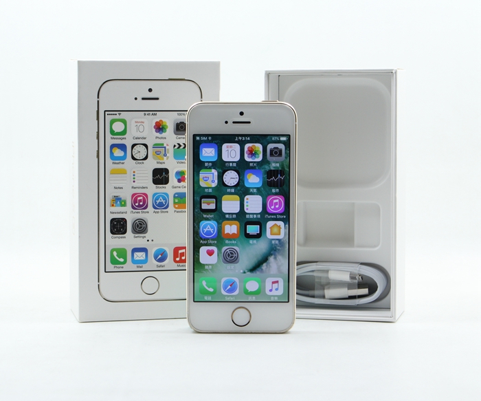 |高雄手機換現金|APPLE IPHONE 5S 16G 16GB 金 二手手機 #09579