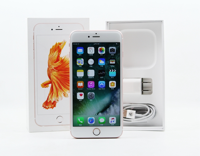 |高雄收購二手手機|Apple IPHONE 6S PLUS 16G 16GB 玫瑰金 5.5吋 二手手機#09582