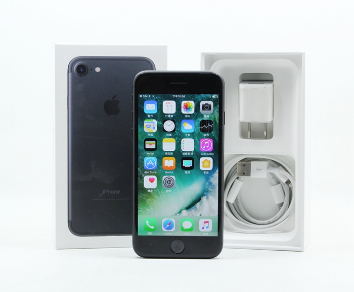 |高雄收購二手IPHONE 7|APPLE IPHONE 7 32G 32GB 4.7吋 消光黑 保固內 二手手機 #09658
