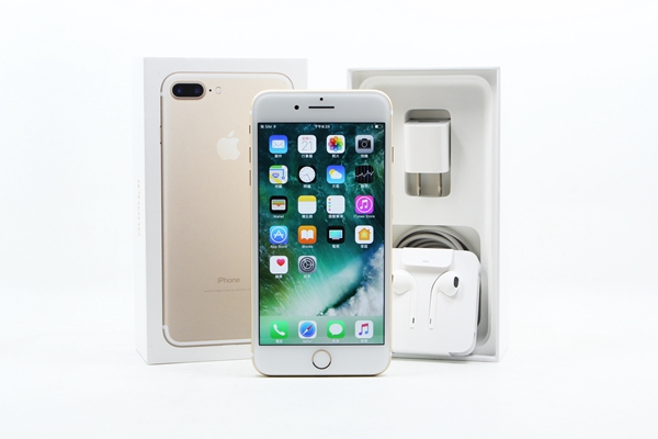 |高雄收購二手手機|極新 Apple iPhone 7 plus 金 32G 32GB 二手 5.5吋 蘋果手機 #09719