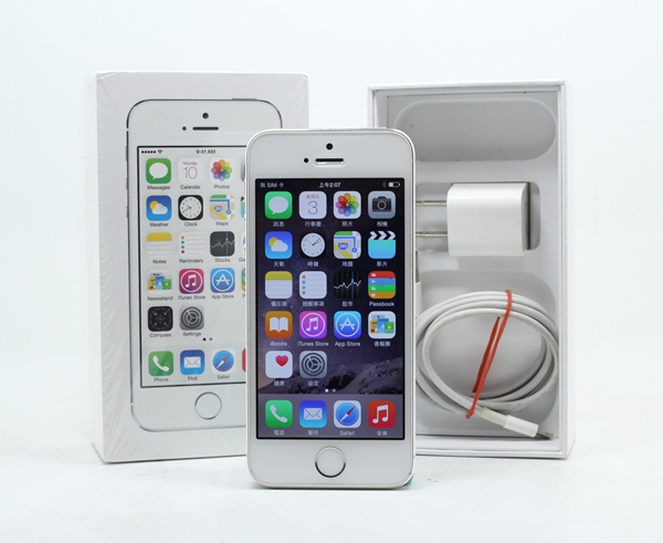 |高雄收購二手IPHONE|Apple IPHONE 5S 16G 16GB 銀 二手手機 #10164