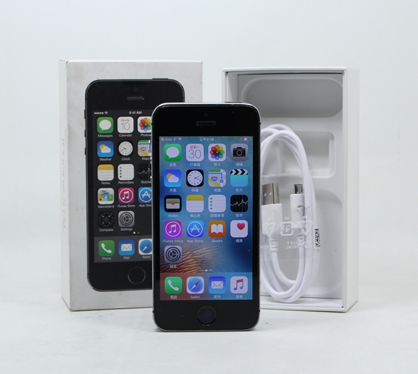 |高雄收購二手手機|Apple IPHONE 5S 16G 16GB 黑 二手手機 蘋果手機 HOME鍵壞 #10075