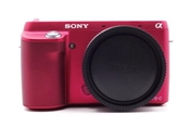 |台中專業收購二手鏡頭|Sony NEX F3 NEX-F3 桃紅 單機身 二手 單眼相機 #07818